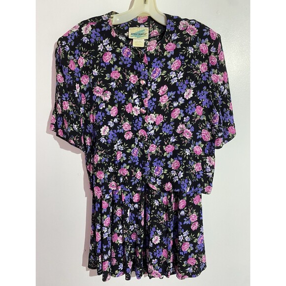 Vtg Susan Graver Skirt Top SET 14 Floral Cottagecore Feminine Modest Prairie - Picture 2 of 16